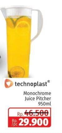 Promo Harga TECHNOPLAST Monochrome Juice Pitcher 950 ml - Lotte Grosir