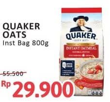 Promo Harga Quaker Oatmeal Instant 800 gr - Alfamidi