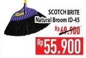 Promo Harga 3M SCOTCH BRITE Natural Broom ID-45  - Hypermart