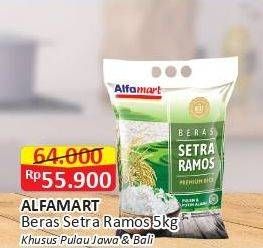 Promo Harga Alfamart Beras Setra Ramos 5000 gr - Alfamart