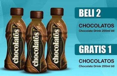 Promo Harga CHOCOLATOS Chocolate Ready To Drink per 2 botol 200 ml - Indomaret