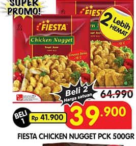 Promo Harga Fiesta Naget Chicken Nugget 500 gr - Superindo