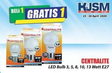 Promo Harga CENTRALITE LED Bulb E27 CDL 3W, E25 CDL 5W, E27 CDL 8W, E27 CDL 10W, E27 CDL 13W  - Hari Hari