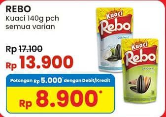 Promo Harga Rebo Kuaci Bunga Matahari All Variants 150 gr - Indomaret