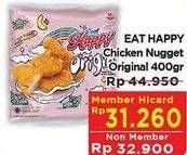 Promo Harga EAT HAPPY Chicken Nugget Origin 400 gr - Hypermart