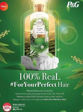 Promo Harga Herbal Essence Shampoo Bio Renew  Tea Tree Oil 400 ml - Guardian