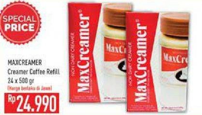 Promo Harga MAX Creamer Refill per 24 sachet 500 gr - Hypermart