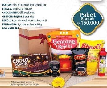 Promo Harga Parcel Hampers PAKET BERKAH MARJAN FRESCO CHOCOMANIA  - LotteMart