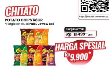 Promo Harga Chitato Snack Potato Chips 68 gr - Carrefour