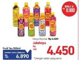 Promo Harga SOSRO Fruit Tea 500 ml - Carrefour