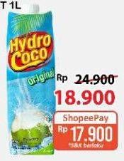 Promo Harga Hydro Coco Minuman Kelapa Original 1000 ml - Alfamart