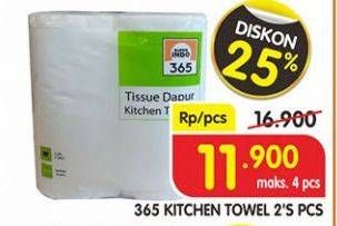 Promo Harga 365 Kitchen Towel Tissue 2 pcs - Superindo