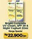 Promo Harga Garnier Light Complete Cream Night Yoghurt Sleeping Mask, Vitamin C SPF 36/PA+++ 20 ml - Indomaret