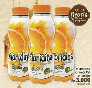 Promo Harga FLORIDINA Juice Pulp Orange 360 ml - LotteMart