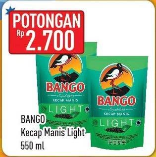 Promo Harga BANGO Kecap Manis Light 550 ml - Hypermart