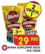 Promo Harga BHIMA Sunflower Seeds per 3 pcs 150 gr - Superindo
