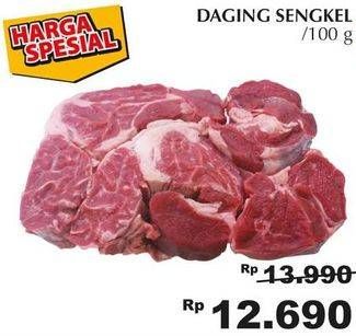Promo Harga Daging Sengkel (Shankle) per 100 gr - Giant