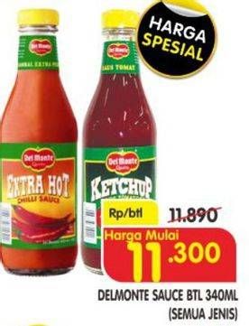 Promo Harga DEL MONTE Sauce All Variants 340 ml - Superindo