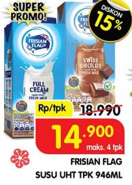 Promo Harga Frisian Flag Susu UHT Purefarm 946 ml - Superindo