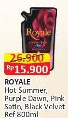 Promo Harga So Klin Royale Parfum Collection Hot Summer, Purple Dawn, Pink Satin, Black Velvet 800 ml - Alfamart