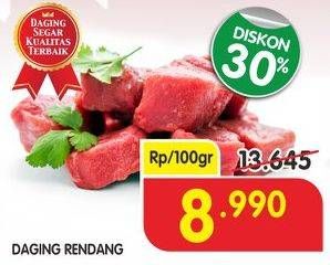 Promo Harga Daging Rendang Sapi per 100 gr - Superindo