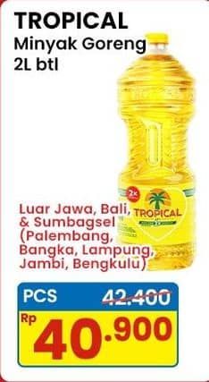 Promo Harga Tropical Minyak Goreng 2000 ml - Indomaret
