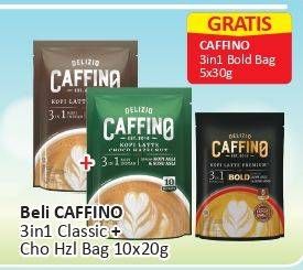 Promo Harga Caffino Kopi Latte 3in1 Choco Hazelnut per 10 sachet 20 gr - Alfamart