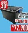 Promo Harga Multindo Xavier Container Box Solid 55000 ml - Hypermart