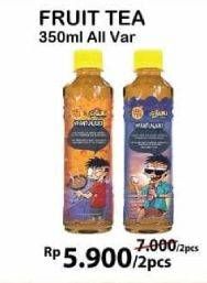 Promo Harga SOSRO Fruit Tea All Variants per 2 botol 350 ml - Alfamart