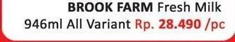 Promo Harga Brookfarm Fresh Milk All Variants 946 ml - Hari Hari