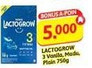 Promo Harga Lactogrow 3 Susu Pertumbuhan Plain, Madu, Vanila 750 gr - Alfamidi