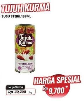 Promo Harga Tujuh Kurma Susu Steril Kurma 200 ml - Carrefour