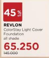 Promo Harga Revlon Colorstay Light Cover Foundation All Variants 30 ml - Watsons