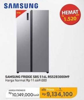 Promo Harga Samsung RS52B3000M9 | Lemari Es SBS 516000 ml - Carrefour