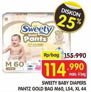 Promo Harga Sweety Gold Pants M60, L54, XL44  - Superindo