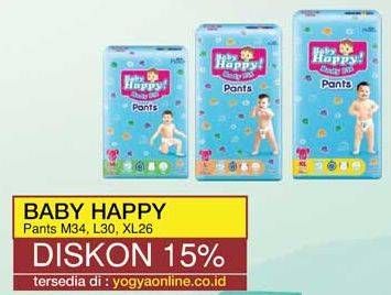 Promo Harga Baby Happy Body Fit Pants XL26, L30, M34 26 pcs - Yogya