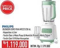 Promo Harga PHILIPS HR2221/00 | Series 5000 Blender Core 2liter  - Hypermart