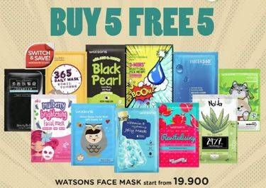 Promo Harga WATSONS Face Mask  - Watsons