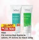 Promo Harga YOU Hy! Amino Facial Wash Bye-Byeteria, Anti-acne 100 gr - Alfamart