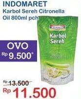 Promo Harga INDOMARET Karbol Sereh Citronella Oil 800 ml - Indomaret