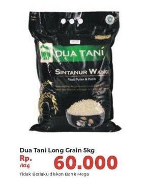 Promo Harga Dua Tani Beras Long Grain 5 kg - Carrefour