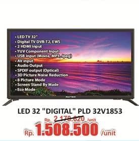 Promo Harga Polytron PLD 32V1853 Digital LED TV  - Hari Hari