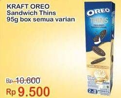 Promo Harga OREO Thins All Variants 95 gr - Indomaret