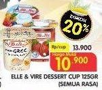 Promo Harga ELLE & VIRE Dessert Cream All Variants 125 gr - Superindo