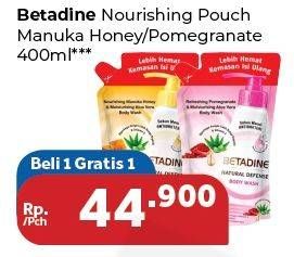 Promo Harga BETADINE Refreshing Body Wash Nourish Manuka Honey, Pomegranata 400 ml - Carrefour