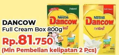 Promo Harga Dancow FortiGro Susu Bubuk Full Cream 800 gr - Yogya