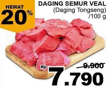 Promo Harga Daging Semur Tongseng per 100 gr - Giant