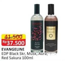 Promo Harga EVANGELINE Eau De Parfume Black Sakura, Musk Lilian, Aura, Red Sakura 100 ml - Alfamart