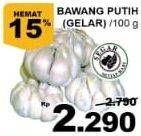 Promo Harga Bawang Putih Gelar per 100 gr - Giant