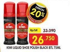 Promo Harga KIWI Liquid Shoe Polish Black 75 ml - Superindo
